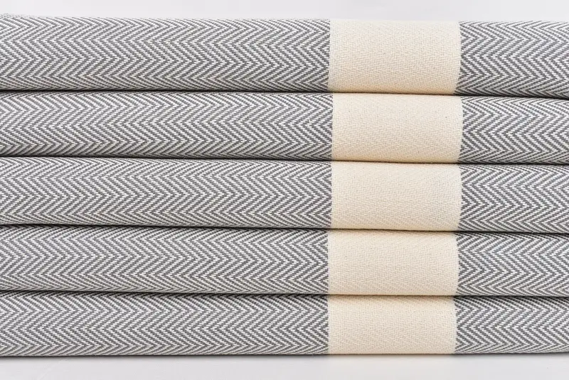 Wedding Gift, Gym Towel, Custom Turkish Towel, Turkish Towel Hand Towel, Bridal Shower Favor, 36x18 Cotton Herringbone Towel, Monogrammed Hand Towel - 2
