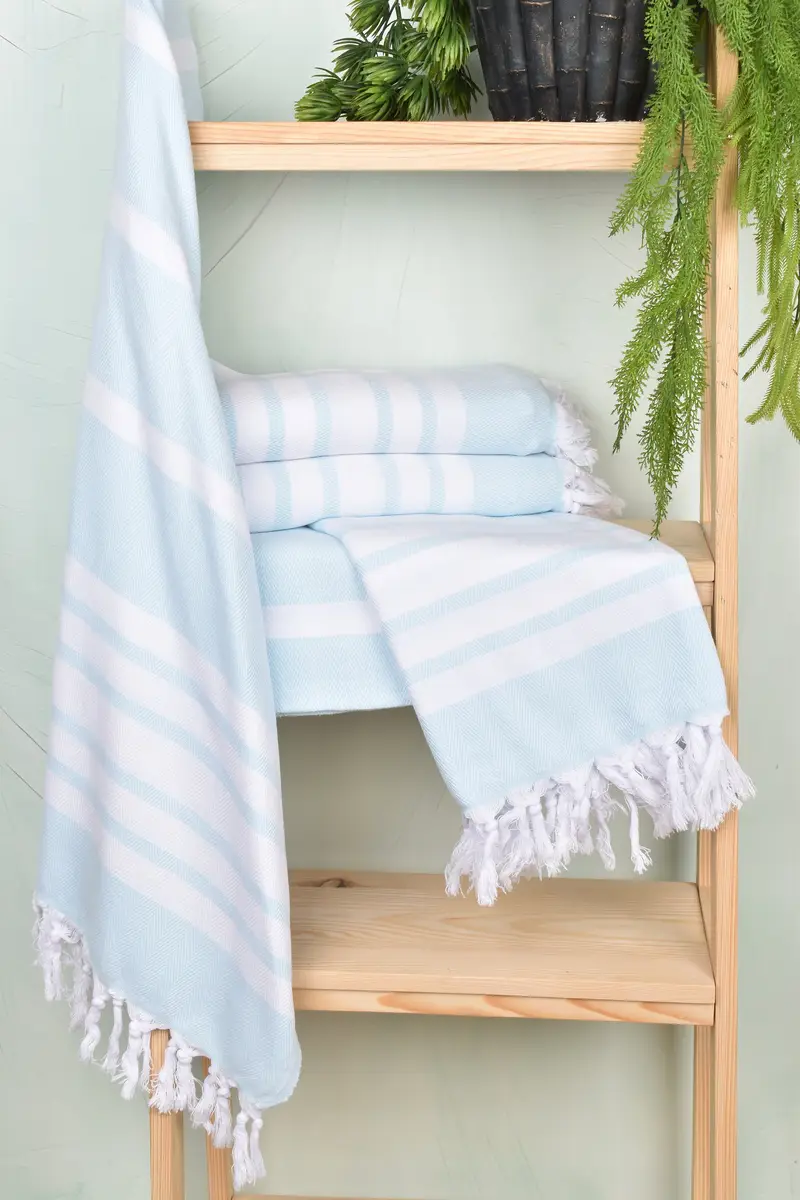 Monogram Turkish Towel, 68x36 Cotton Chevron Towel, Valentines Day Gift For Her, Bridal Party Gifts, Sand-free towel, Bridal Shower Favors - 6
