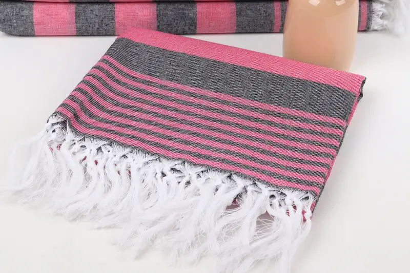 Custom monogram Turkish beach towel USA, 68x36 Cotton Striped Towel, Gift For Best Friend, Home Decor Gifts, Turkish bath towel, Luxury towel - 5
