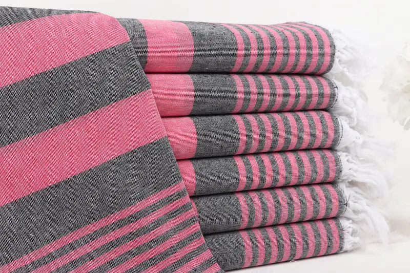 Custom monogram Turkish beach towel USA, 68x36 Cotton Striped Towel, Gift For Best Friend, Home Decor Gifts, Turkish bath towel, Luxury towel - 1
