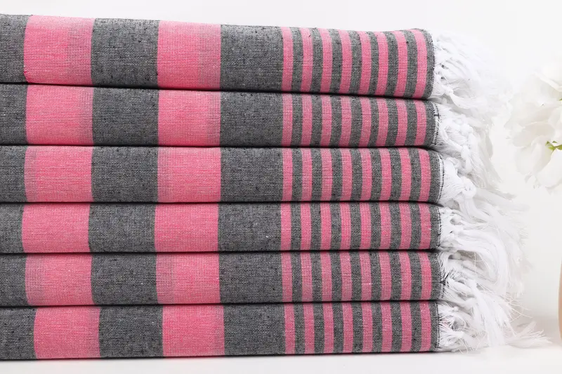Custom monogram Turkish beach towel USA, 68x36 Cotton Striped Towel, Gift For Best Friend, Home Decor Gifts, Turkish bath towel, Luxury towel - 3