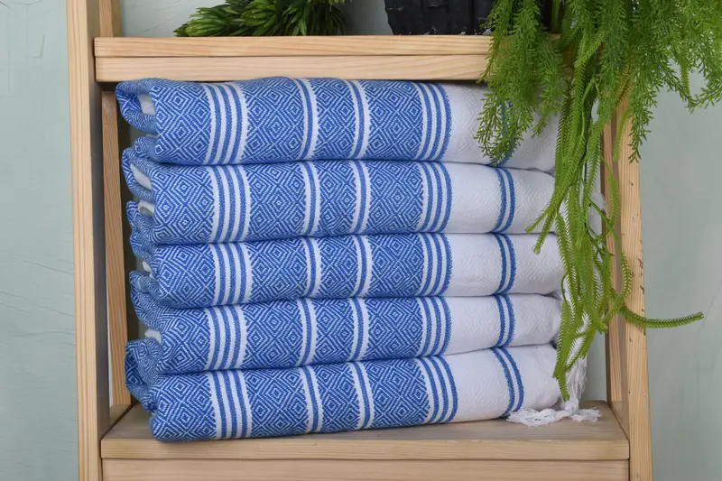 40x18 Cotton Diamond Towel, Monogram Hand Towel, Bathroom Towels, Personalized Gift, Custom Gifts, Xmas Gifts, Custom Wedding Gifts, Towel With Name - 1