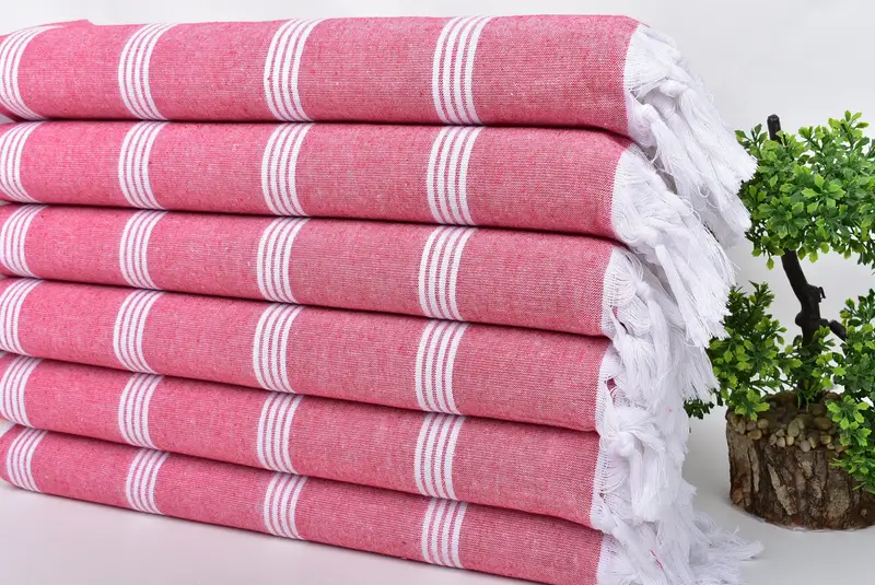 Large Beach Towel Personalized, 70x30 Cotton Striped Towel, Embroidered Towel, Spa Gift, Absorbent Turkish towel, Lightweight Turkish towel - 3