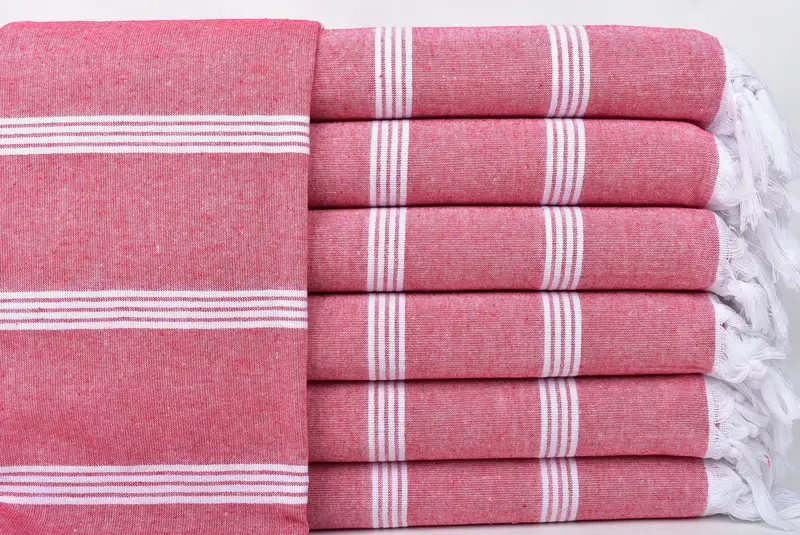 Large Beach Towel Personalized, 70x30 Cotton Striped Towel, Embroidered Towel, Spa Gift, Absorbent Turkish towel, Lightweight Turkish towel - 1