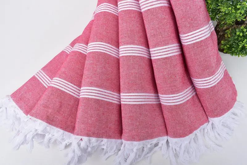 Large Beach Towel Personalized, 70x30 Cotton Striped Towel, Embroidered Towel, Spa Gift, Absorbent Turkish towel, Lightweight Turkish towel - 4