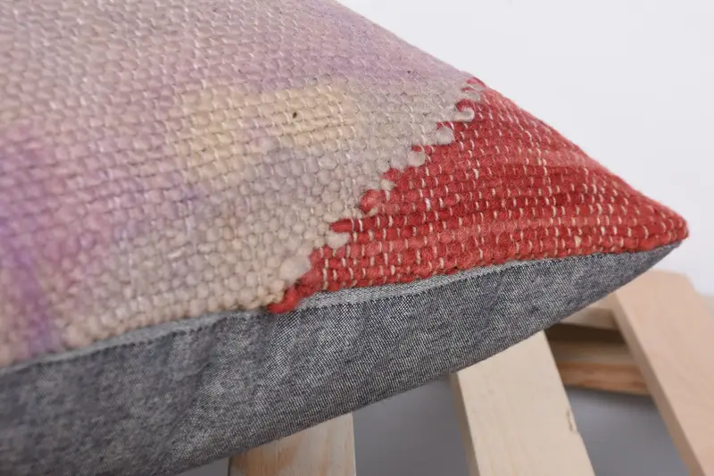 Turkish Pillow, Boho Pillow Sham Cover, Bed Cushion Case, 16x16 Red Cushion Cover, Cushion, Boho Throw Pillow Sham, Gift Pillow - 7