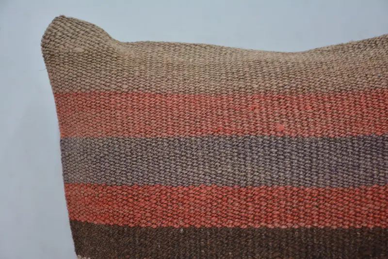 Boho Pillow, Throw Kilim Pillow, Patio Cushion Case, 12x12 Red Cushion, Sustainable Pillow Cover, Kilim Cushion Sham, Pillow - 2