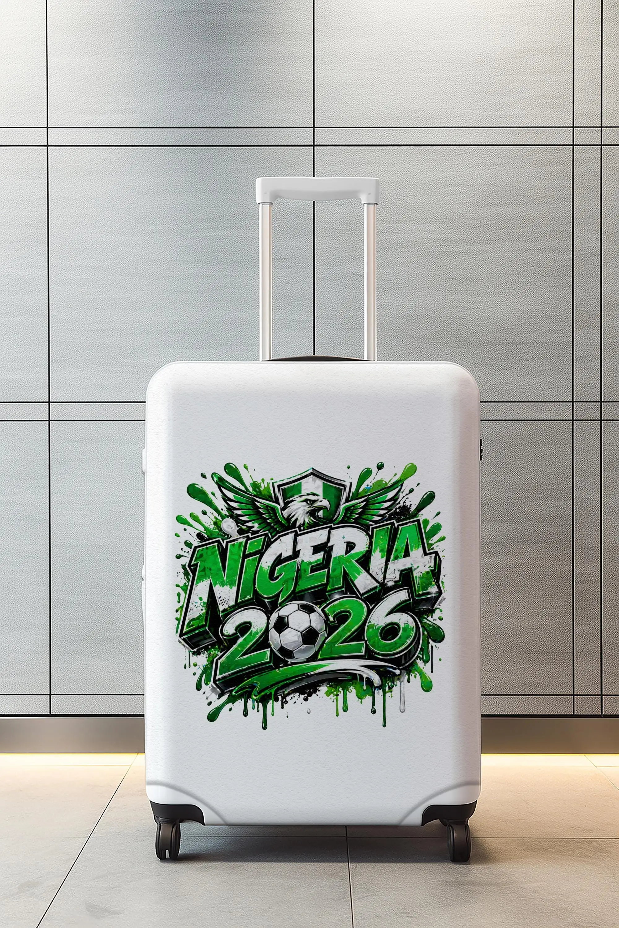 Fußball-Fan-Gepäckhülle, 2026 Nigeria Fußball-Kofferschutz, Sport-Reisehülle, Fußball - 1