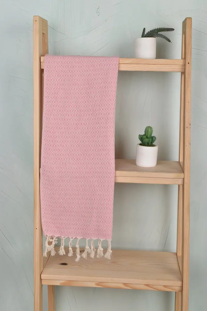 40x20 Cotton Diamond Towel, Small Bath Towels, Turkish Tea Towel, Best Friend Gift, Monogram Dish Towel, Turkish Hand Towel, Wedding Hand Made Gift - 8