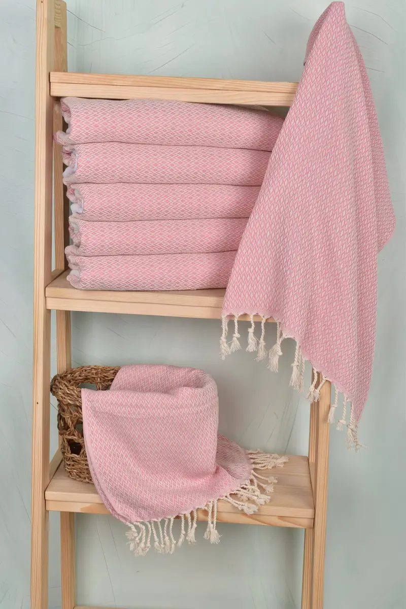 40x20 Cotton Diamond Towel, Small Bath Towels, Turkish Tea Towel, Best Friend Gift, Monogram Dish Towel, Turkish Hand Towel, Wedding Hand Made Gift - 3