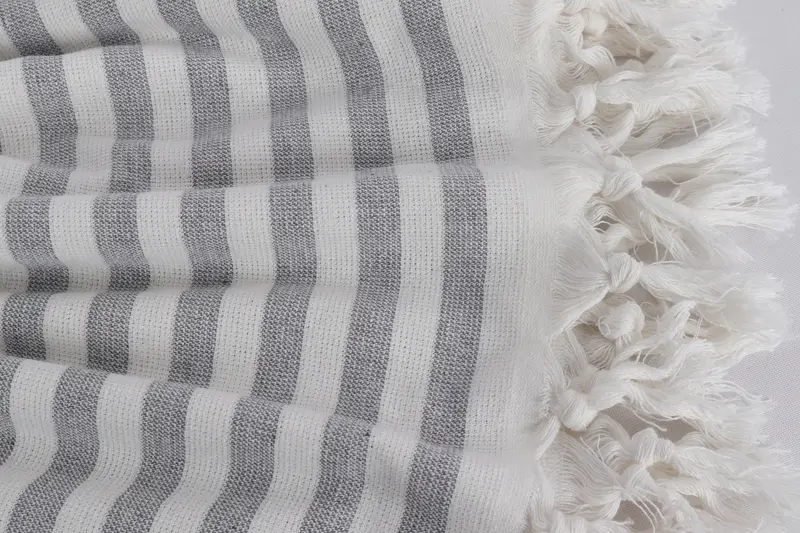 Absorbent towel, 68x36 Cotton Striped Terry Towel, Quick-dry peshtemal, Organic Towel, Holiday Towel, Wedding Gift For Bride, Best Friend Gift - 8