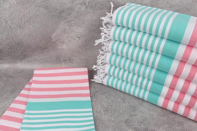 Absorbent Turkish towel, Bridesmaid Favors, Guest Towel, Bachelorette Party Gifts Bridesmaids, 68x36 Cotton Striped Towel, Turkish beach towel - 2