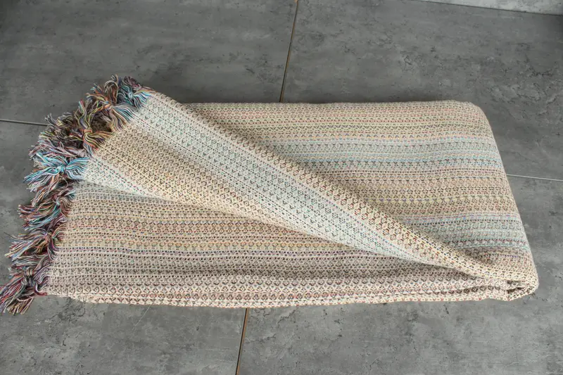 Employee Gifts, Customized Turkish Blanket, Tablecloth, Bachelorette Party Favors, Wedding Favors, 90x88 Cotton Colorful Diamond Towel - 3