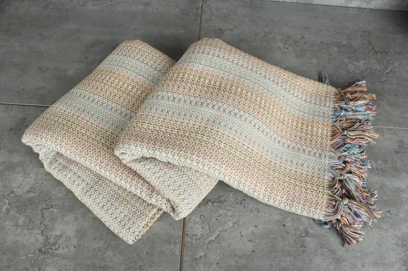 Employee Gifts, Customized Turkish Blanket, Tablecloth, Bachelorette Party Favors, Wedding Favors, 90x88 Cotton Colorful Diamond Towel - 5
