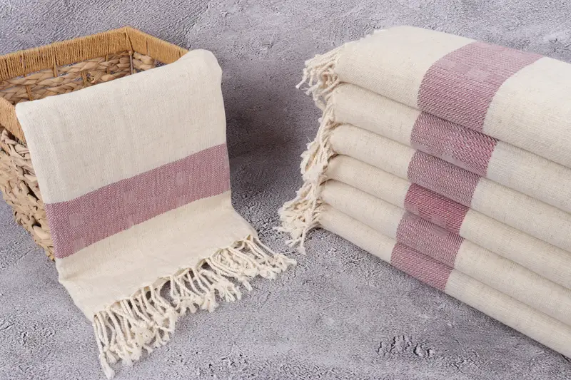 Personalized Gifts, Home Gift, Sand-free peshtemal towel for the beach, Bridal Shower Favors, Custom Towel, Travel Towel, 70x36 Linen Striped Towel - 3