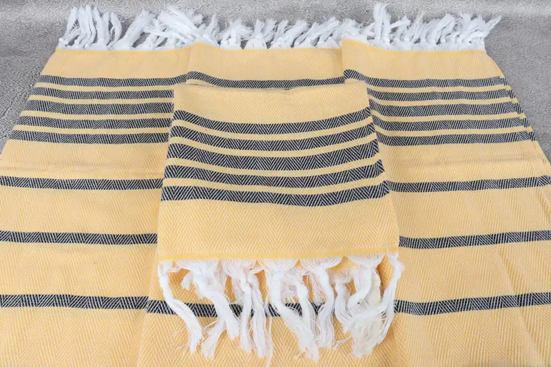 Turkish Tea Towel, Towel With Name, Gift For The Home, 40x20 Cotton Zig zag Towel, Monogram Hand Towel, Family Gift, Kitchen Towel, Guest Towel - 4