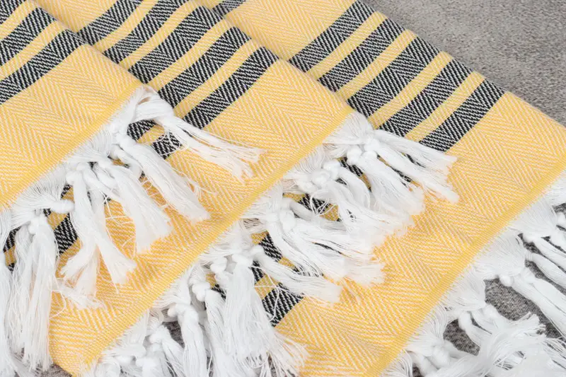 Turkish Tea Towel, Towel With Name, Gift For The Home, 40x20 Cotton Zig zag Towel, Monogram Hand Towel, Family Gift, Kitchen Towel, Guest Towel - 5