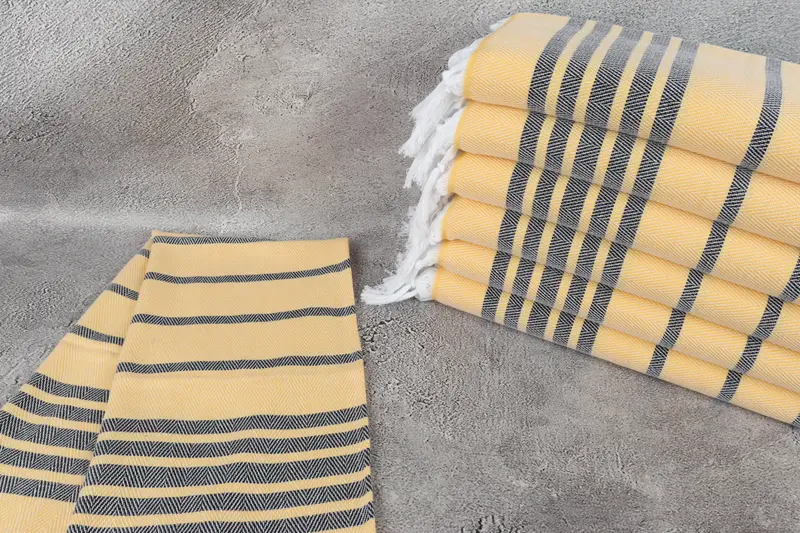 Turkish Tea Towel, Towel With Name, Gift For The Home, 40x20 Cotton Zig zag Towel, Monogram Hand Towel, Family Gift, Kitchen Towel, Guest Towel - 2