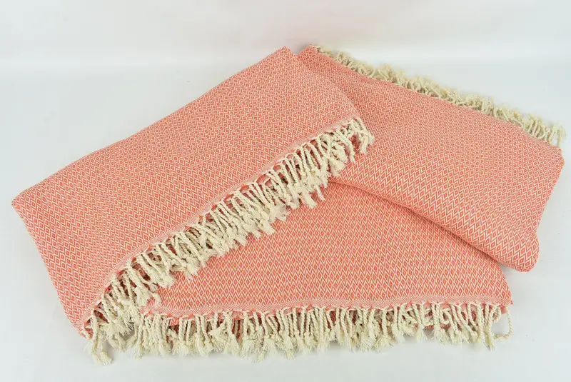 Wedding Day Gift For Bride, Woven Blanket, Aesthetic Blanket, Tablecloth, Personalized Gifts, 96x80 Cotton Diamond Towel, Bachelorette Large Towel - 6