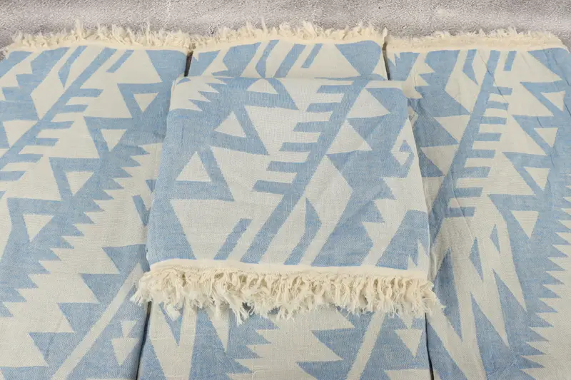 Turkish Beach Towel Personalized, Gifts For Him, Personalized Towel, Sand-resistant towel, 76x40 Cotton Geometric Towel, Bachelor Party Gifts - 5