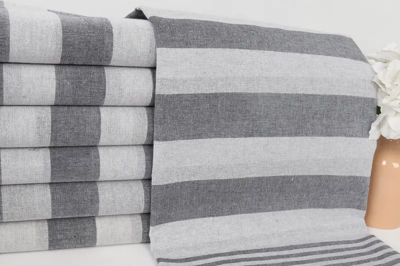 68x36 Cotton Striped Towel, Gift For Coworker, Personalized Turkish Towel, Turkish bath towel, Monogrammed Beach Towel, Yoga Towel, Organic Towel - 2