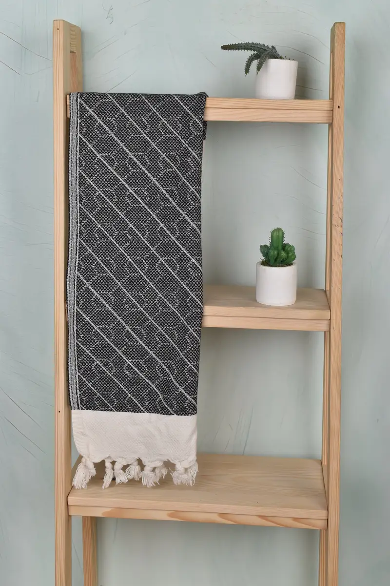 Gym Towel, Personalized Kitchen Towel, Valentines Day Gift, Boyfriend Gift, 36x18 Cotton Geometric Towel, Turkish Hand Towel, Custom Hand Towel - 8
