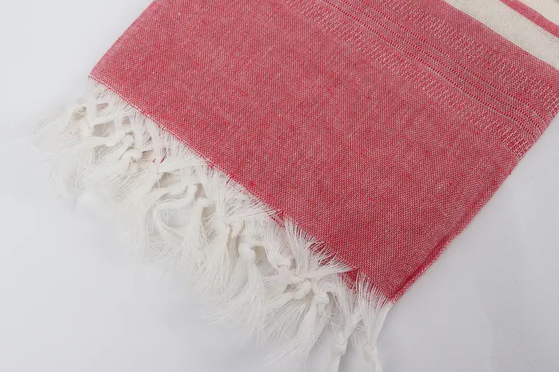 Personalized Turkish Towel, Peshtemal Towel, Personalized Beach Towel, 68x40 Cotton Striped Towel, Lightweight Turkish towel, Embroidery Towels - 7