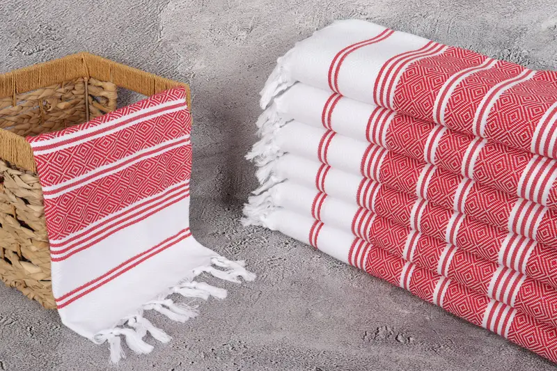 Personalized Gifts, Xmas Gifts, Bridal Shower Gift, 40x18 Cotton Diamond Towel, Personalized Dish Towel, Gift For Best Friend, Turkish Tea Towel - 3