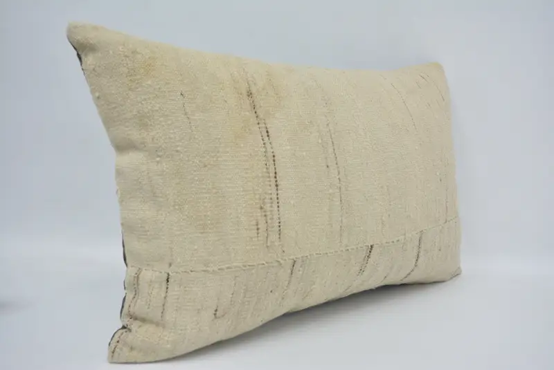 Kilim Pillow Cover, Chair Cushion Cover, Kilim Pillow, Neutral Cushion Cover, Kilim Cushion Sham, 16x24 Beige Cushion, Cushion - 3