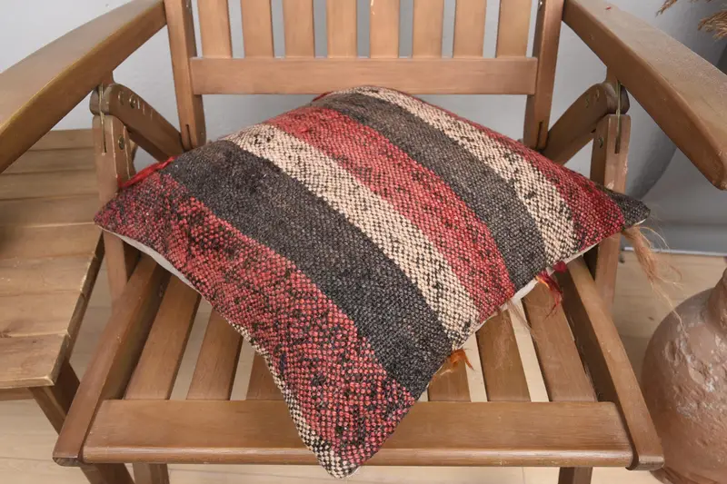 16x16 Red Pillow Cover, Cushion Cover, Pillow for Couch, Bright Cushion Cover, Vintage Pillow, Oriental Pillow Cover, Antique Pillows - 4