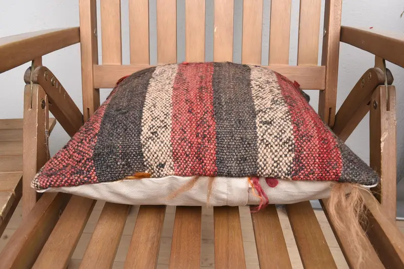 16x16 Red Pillow Cover, Cushion Cover, Pillow for Couch, Bright Cushion Cover, Vintage Pillow, Oriental Pillow Cover, Antique Pillows - 5