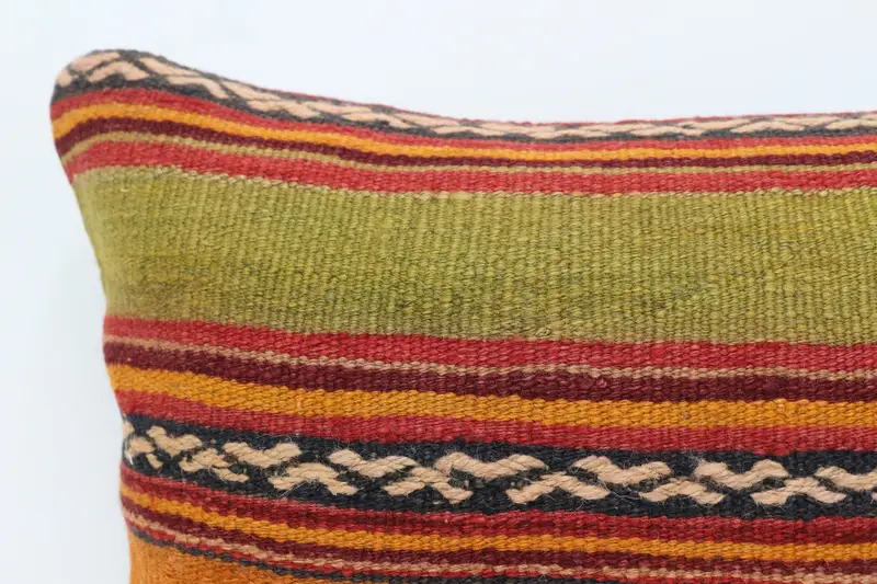 Cushion, Vintage Pillow, Gift Pillow, 16x24 Orange Pillow Cover, Antique Pillows, Sofa Pillow Sham, Armchair Cushion Case, Decorative Cushion Cover - 2
