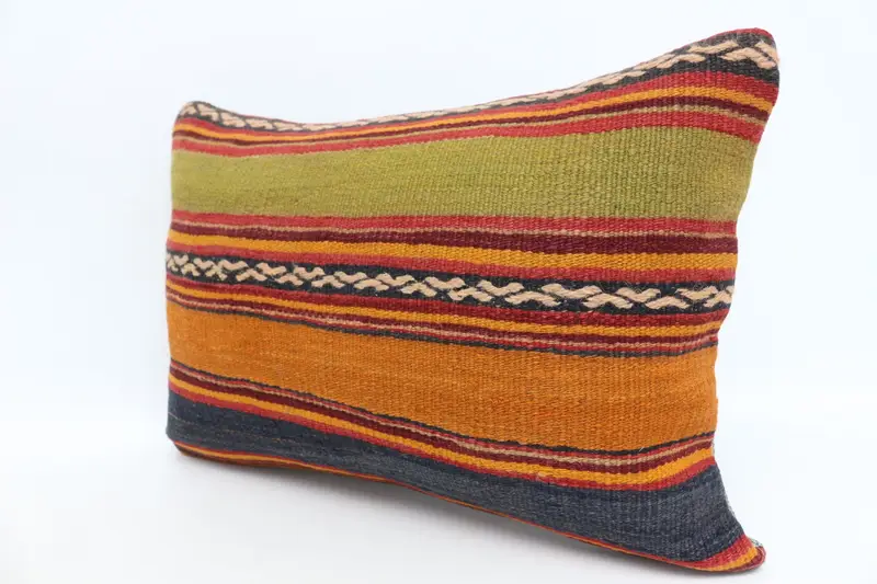 Cushion, Vintage Pillow, Gift Pillow, 16x24 Orange Pillow Cover, Antique Pillows, Sofa Pillow Sham, Armchair Cushion Case, Decorative Cushion Cover - 4