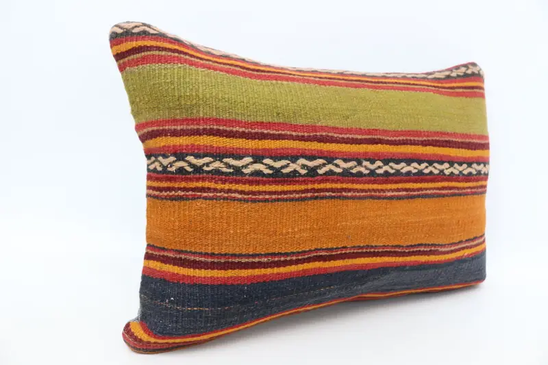 Cushion, Vintage Pillow, Gift Pillow, 16x24 Orange Pillow Cover, Antique Pillows, Sofa Pillow Sham, Armchair Cushion Case, Decorative Cushion Cover - 3