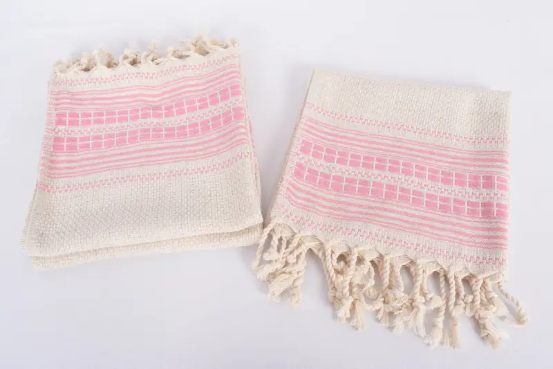 Personalisierte Geschenke, Brautduschengeschenk, personalisiertes Brautjungferngeschenk, Personalisiertes Handtuch, 40x20 Leinenstreife Handtuch, Personalisiertes Küchentuch - 7