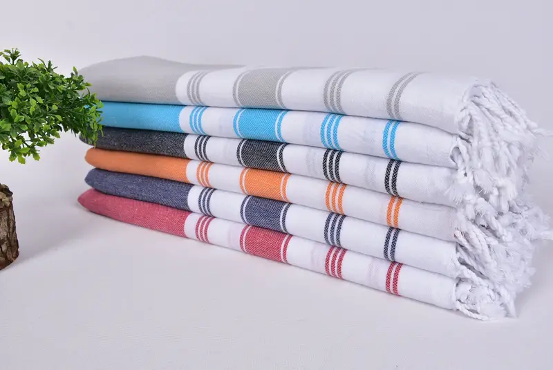 Custom Gift, Spa Gift Towel, Bridesmaid Gifts, Spa Towel, 70x40 Cotton Striped Towel, Turkish Beach Towel Bulk, Wedding For Favor, Beach Towel Gift - 3