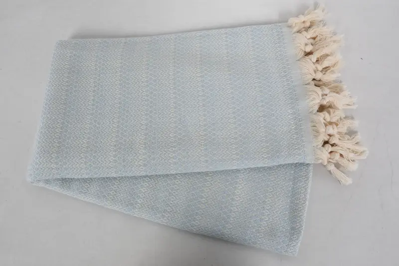 Best Friend Christmas Gift, Beach towel, 70x38 Cotton Diamond Towel, Embroidered Towel, Quick-dry peshtemal, Handwoven organic Turkish towel for spa - 6