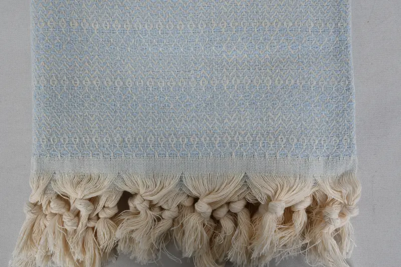 Best Friend Christmas Gift, Beach towel, 70x38 Cotton Diamond Towel, Embroidered Towel, Quick-dry peshtemal, Handwoven organic Turkish towel for spa - 5