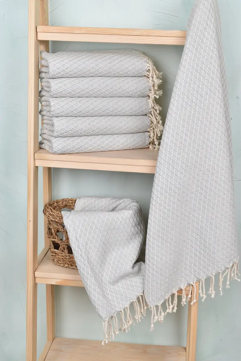 Custom Wedding Gift, Gift For Him, Gym Towel, Handmade Turkish hammam towel, Personalized Gift, Grandma Gift, 68x40 Cotton Geometric Towel - 3