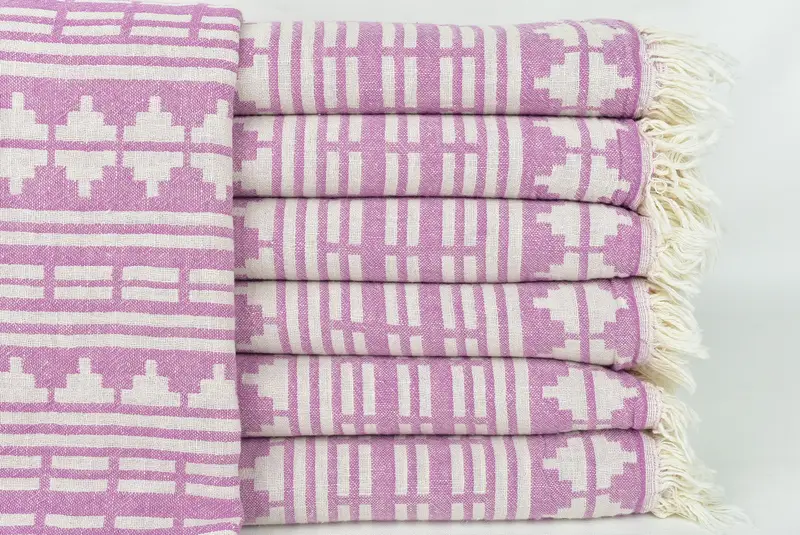 Bridemaids Beach Towel, Gift Boxes Towel, 70x40 Cotton Kilim Design Towel, Bridesmaid Gifts, Beach Towel Gift, Holiday Towel, Organic Turkish towel - 3