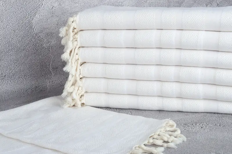 40x18 Cotton Diamond Towel, Personalized Hand Towel, Bridal Shower Favor, Travel Towel, Turkish Hand Towel, Personalized Dish Towel, Summer Gift - 2