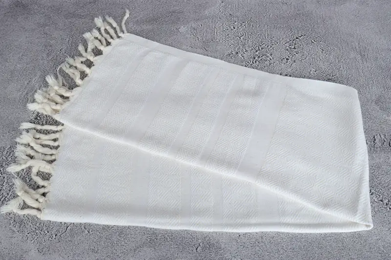 40x18 Cotton Diamond Towel, Personalized Hand Towel, Bridal Shower Favor, Travel Towel, Turkish Hand Towel, Personalized Dish Towel, Summer Gift - 6