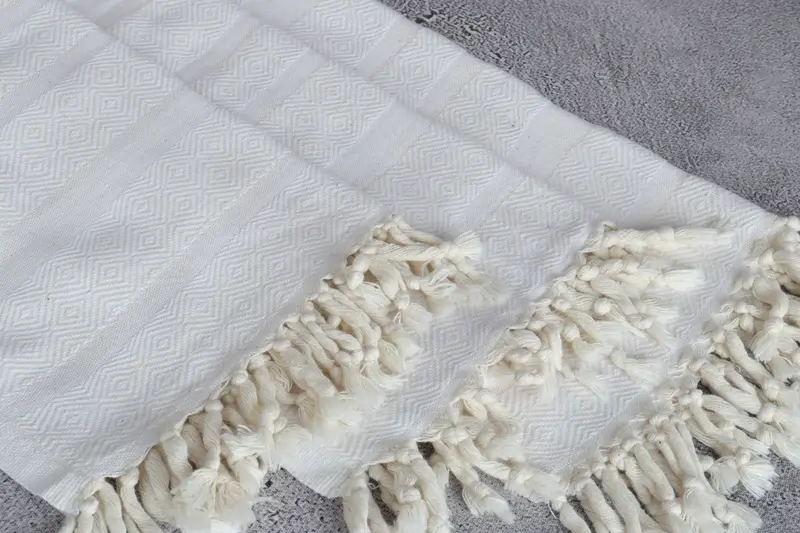 40x18 Cotton Diamond Towel, Personalized Hand Towel, Bridal Shower Favor, Travel Towel, Turkish Hand Towel, Personalized Dish Towel, Summer Gift - 5