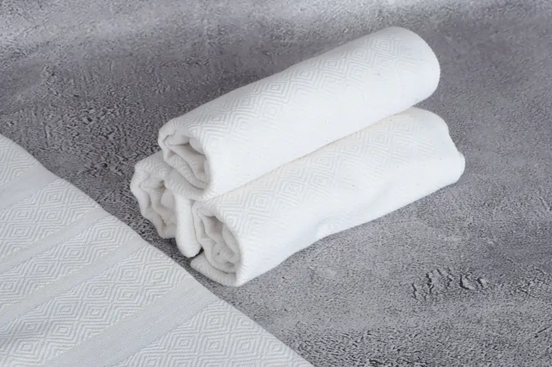 40x18 Cotton Diamond Towel, Personalized Hand Towel, Bridal Shower Favor, Travel Towel, Turkish Hand Towel, Personalized Dish Towel, Summer Gift - 8