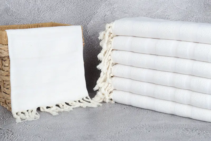 40x18 Cotton Diamond Towel, Personalized Hand Towel, Bridal Shower Favor, Travel Towel, Turkish Hand Towel, Personalized Dish Towel, Summer Gift - 3