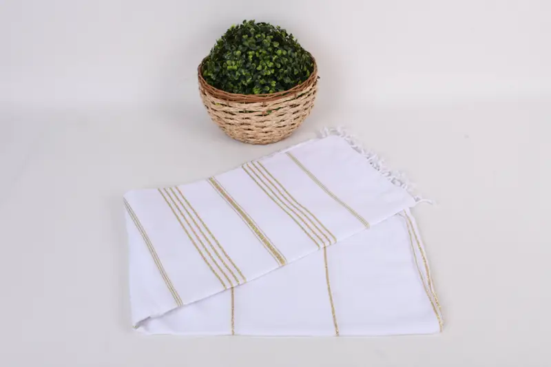 Thin towel, Quick-drying peshtemal towel for poolside, Customized Towels, Home Decor Gifts, Housewarming Gift, 70x40 Cotton Striped Towel, Spa Towel - 4