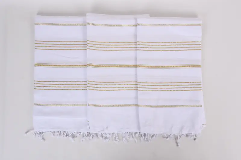 Thin towel, Quick-drying peshtemal towel for poolside, Customized Towels, Home Decor Gifts, Housewarming Gift, 70x40 Cotton Striped Towel, Spa Towel - 7