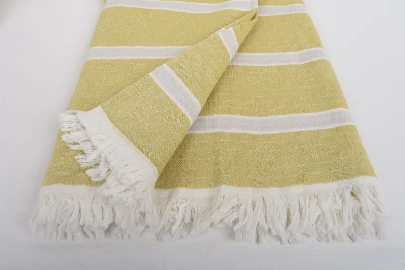 Bedspread, Bridesmaid Gifts, Bridesmaid Proposal Gift, Bachelorette Party Items, Bachelorette Party Favors, 96x84 Cotton Striped Towel - 8