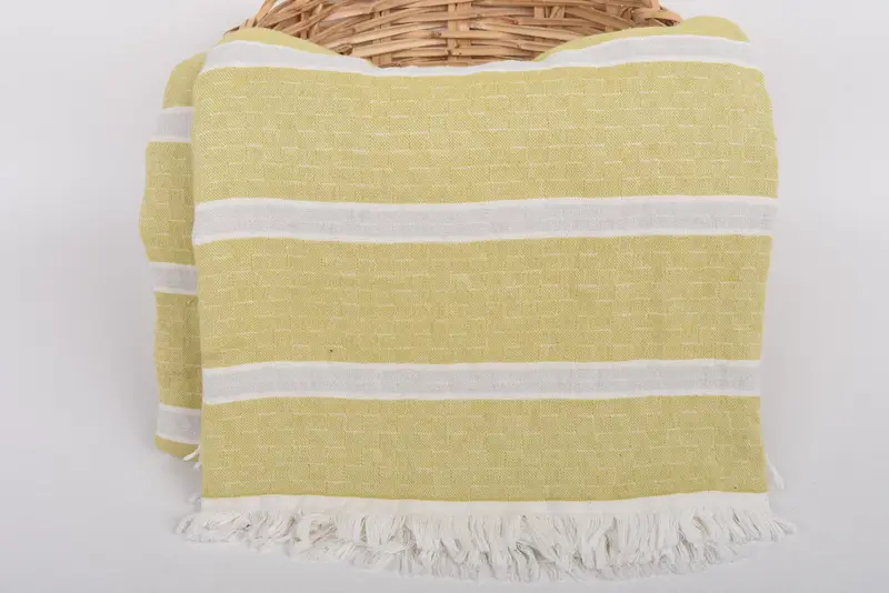Bedspread, Bridesmaid Gifts, Bridesmaid Proposal Gift, Bachelorette Party Items, Bachelorette Party Favors, 96x84 Cotton Striped Towel - 5