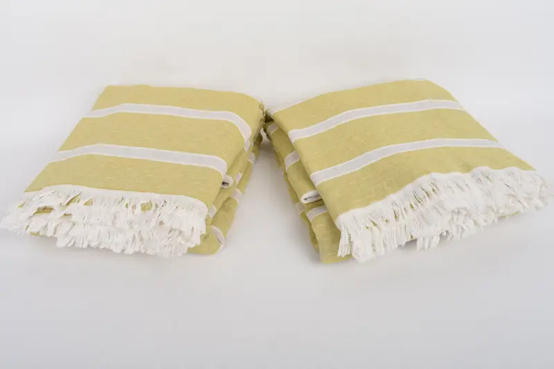 Bedspread, Bridesmaid Gifts, Bridesmaid Proposal Gift, Bachelorette Party Items, Bachelorette Party Favors, 96x84 Cotton Striped Towel - 6